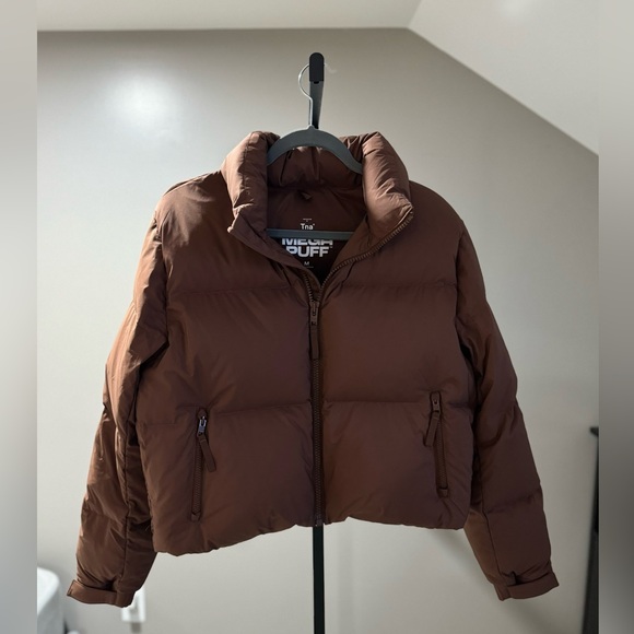 Aritzia TNA Mega Puff Rich Mocha Brown Jacket - Picture 2 of 5